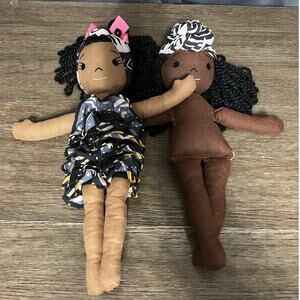 Harperiman Rae Handmade Linen Rag Doll‎ Plush Set